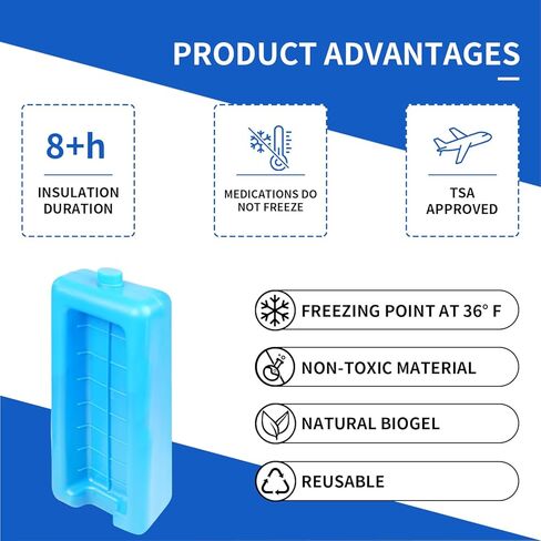 sarlar Insulin Vial and Pen Cooler Travel Case with TSA Approved Ice Brick, Diabetes Supplies Carrying Bag for Keep Medicine Cool & Storage, Portable Protection for Daily Life and Trips in Saudi Arabia