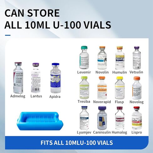 sarlar Insulin Vial and Pen Cooler Travel Case with TSA Approved Ice Brick, Diabetes Supplies Carrying Bag for Keep Medicine Cool & Storage, Portable Protection for Daily Life and Trips in Saudi Arabia