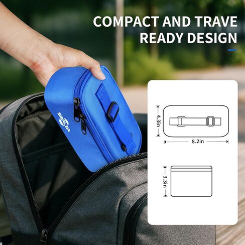 sarlar Insulin Vial and Pen Cooler Travel Case with TSA Approved Ice Brick, Diabetes Supplies Carrying Bag for Keep Medicine Cool & Storage, Portable Protection for Daily Life and Trips in Saudi Arabia