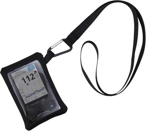 Blood Glucose Meter Case with Lanyard Hook Clear Window for Freestyle Libre 3 2 / Libre Reader Holder Freestyle Libre Case Diabetic Supplies Pouch in Saudi Arabia