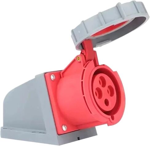 1PCS 16/32A industrial plug and socket electrical connector socket male and female plug(16A Wall Mounted) in Saudi Arabia