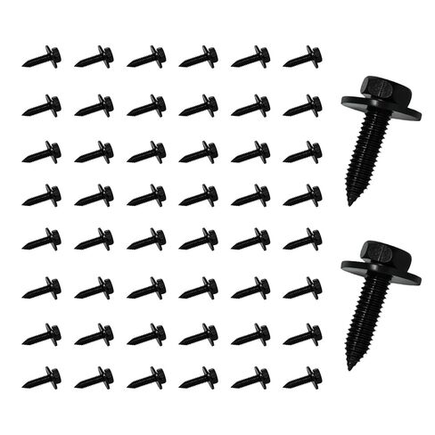 50 حزمة من مسامير الجسم السداسية ذات الرأس المسننة مقاس 5/16 بوصة - 18 × 7/8 بوصة، مثبتات معدنية شديدة التحمل لتطبيقات مسامير حاجز الشاحنات، براغي جسم السيارة لإصلاح السيارات والشاحنات in Kuwait