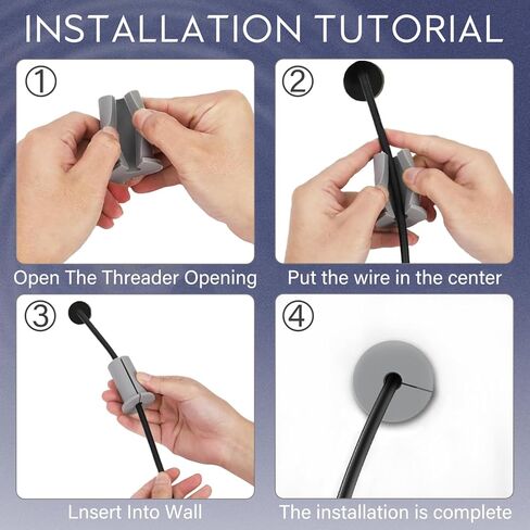 Cable Grommet Routing Kit for Starlink, Wall Grommets for Cables, Wall Cable Through Wall Hole Cover Compatible with Starlink Mount for Protecting Cords, for 1" Wall Hole in Kuwait