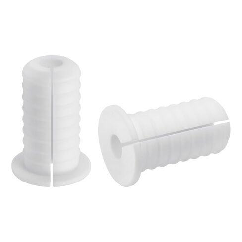 uxcell 2Pcs Wall Grommets 3/4 Inch 19mm Silicone Anti-Slip Wall Pass Through Cable Bushing Feed Through Grommets Ethernet Cable Routing Kit, Gray in Saudi Arabia