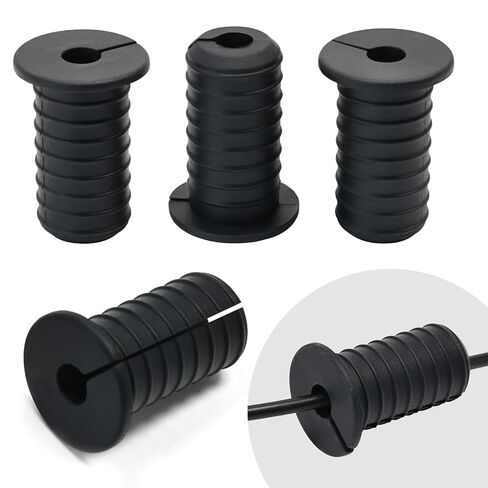 4 قطع من حلقات تثبيت الحائط Starlink بطول 3/4 بوصة من السيليكون - سلك تلفزيون جدار جاف مقاوم للماء يمر عبر حلقة كبل منفصلة غير قابلة للانزلاق لمحول توجيه كابلات Ethernet Dishy من Starlink، (أسود بارتفاع 1-1/2 بوصة) in Kuwait