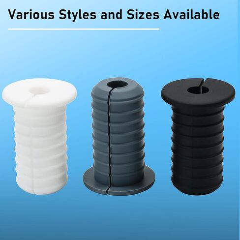 4 قطع من حلقات تثبيت الحائط Starlink بطول 3/4 بوصة من السيليكون - سلك تلفزيون جدار جاف مقاوم للماء يمر عبر حلقة كبل منفصلة غير قابلة للانزلاق لمحول توجيه كابلات Ethernet Dishy من Starlink، (أسود بارتفاع 1-1/2 بوصة) in Kuwait