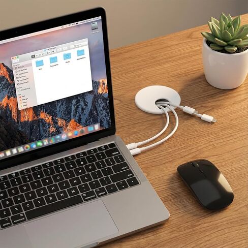 2 Inch Desk Cord Grommets, 2 Pcs Desk Grommet Desk Hole Cover Plastic Grommet Hole Covers for Cords Computer Desks Wires Office Equipment (White) in Saudi Arabia
