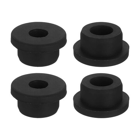 uxcell 4Pcs Rubber Grommets 24mm Drill Hole, 15mm ID Hole Top Hat Grommet Black Silicone Rubber Hole Plug Gasket for Wiring, Automotive in Saudi Arabia
