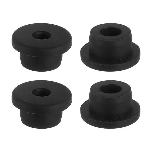 uxcell 4Pcs Rubber Grommets 24mm Drill Hole, 15mm ID Hole Top Hat Grommet Black Silicone Rubber Hole Plug Gasket for Wiring, Automotive in Saudi Arabia