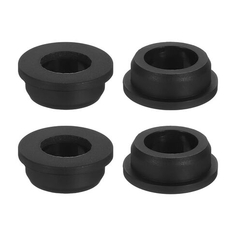 uxcell 4Pcs Rubber Grommets 24mm Drill Hole, 15mm ID Hole Top Hat Grommet Black Silicone Rubber Hole Plug Gasket for Wiring, Automotive in Saudi Arabia