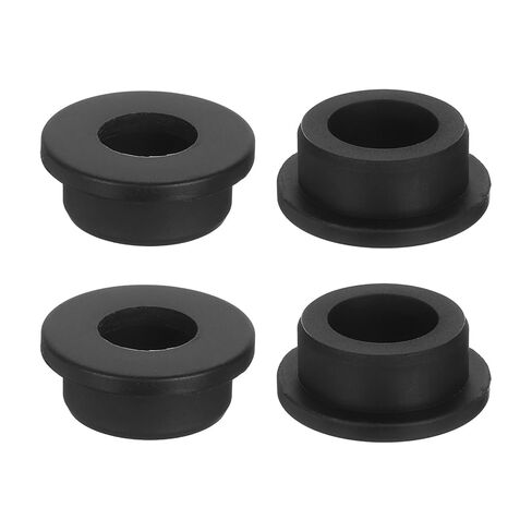 uxcell 4Pcs Rubber Grommets 24mm Drill Hole, 15mm ID Hole Top Hat Grommet Black Silicone Rubber Hole Plug Gasket for Wiring, Automotive in Saudi Arabia