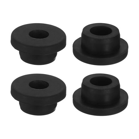 uxcell 4Pcs Rubber Grommets 24mm Drill Hole, 15mm ID Hole Top Hat Grommet Black Silicone Rubber Hole Plug Gasket for Wiring, Automotive in Saudi Arabia