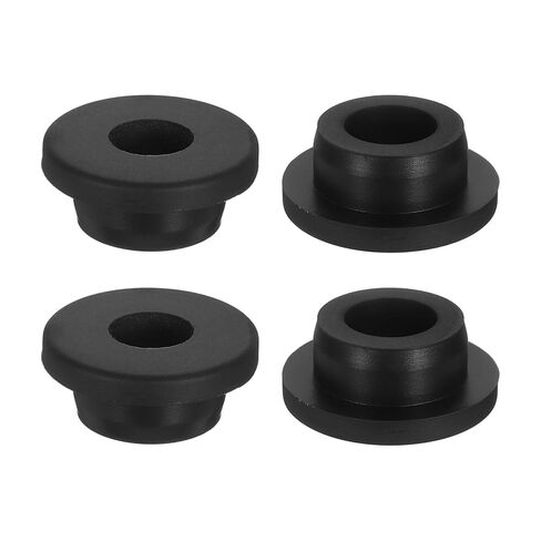 uxcell 4Pcs Rubber Grommets 24mm Drill Hole, 15mm ID Hole Top Hat Grommet Black Silicone Rubber Hole Plug Gasket for Wiring, Automotive in Saudi Arabia