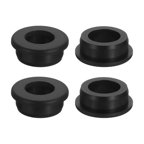 uxcell 4Pcs Rubber Grommets 24mm Drill Hole, 15mm ID Hole Top Hat Grommet Black Silicone Rubber Hole Plug Gasket for Wiring, Automotive in Saudi Arabia