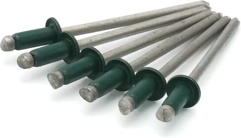 Colored Pop Rivets 1/8 Diameter #4 304 Stainless Steel Painted Blind Rivets 4-3, 1/8" x 3/16" Grip (100, Slate Gray) in Saudi Arabia