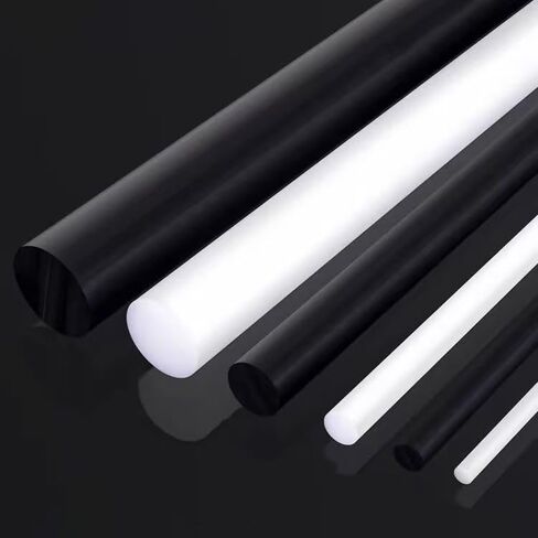 4Pack Round Acetal Copolymer Rods - 3/8 -Inch Diameter and 12-Inch Length Opaque Black Acetal Copolymer Rods （POM-C） Standard Tolerance Perfect for Non-Marring Fixtures(0.38in×12in) in Saudi Arabia