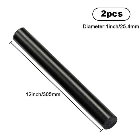 4Pack Round Acetal Copolymer Rods - 3/8 -Inch Diameter and 12-Inch Length Opaque Black Acetal Copolymer Rods （POM-C） Standard Tolerance Perfect for Non-Marring Fixtures(0.38in×12in) in Saudi Arabia
