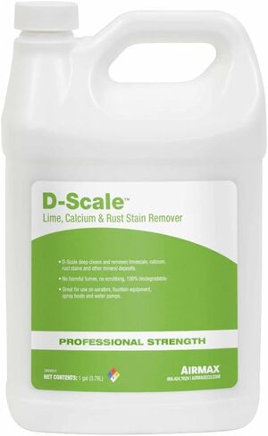 منظف ​​النافورة والتهوية من إيرماكس D-Scale لمعدات البركة والبحيرات، وإزالة الرواسب الجيرية والكالسيوم وبقع الصدأ، معالجة تنظيف مائية آمنة، 32 أونصة in Kuwait