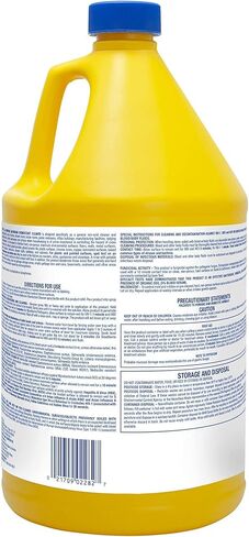 Zep All-Purpose Bathroom Disinfectant Cleaner - 1 Gallon (Case of 4) ZUAPBD128 - Virucidal, Fungicidal, Mildewstat, Kills 99.9 Percent of Germs in 60 Seconds in Saudi Arabia