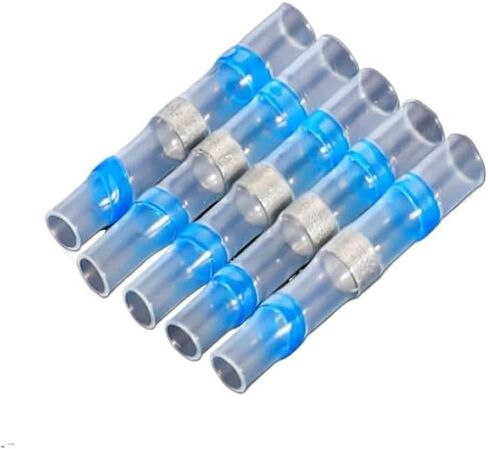50/100 pcs, solder hot-butt wire connector terminals(50pcs blue) in Kuwait