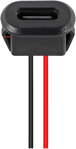 5/10 قطعة سلك لحام 2P مقاوم للماء USB C كابل تمديد ضفيرة أنثى هيكل التوصيل إلى 2 دبوس (5 قطعة أسود) in Kuwait