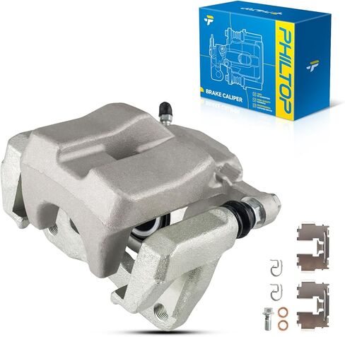 Philtop Brake Caliper Front Left Left مع 1989-1997 Tracker ، 1989-1998 Sidekick ، 1998 Tracker ، 1996-1998 X-90 ، مجموعة الفرجار الفرامل in Kuwait