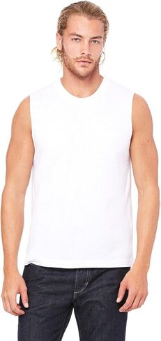 Bella + Canvas للجنسين Jersey Muscle Tank 2XL White in Saudi Arabia