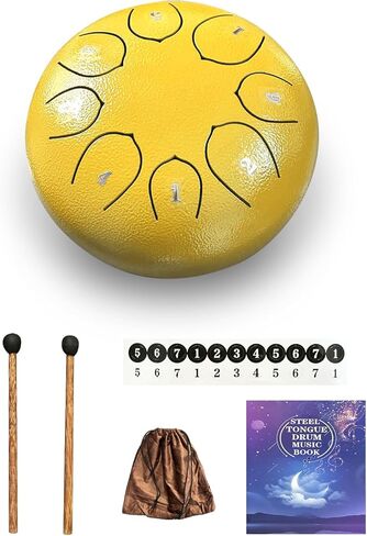 طبلة اللسان الفولاذية، طبلة اللسان 6 بوصات 8 ملاحظات، طبلة المطر الرئيسية B للخارج، التأمل واليوجا، هدية موسيقى الإيقاع لجميع الأعمار in Kuwait