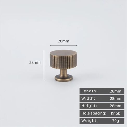 العتيقة النحاس الرجعية خزانة الأثاث الصلب الأجهزة مقبض درج 1 قطعة (2120.28-العتيقة) in Kuwait