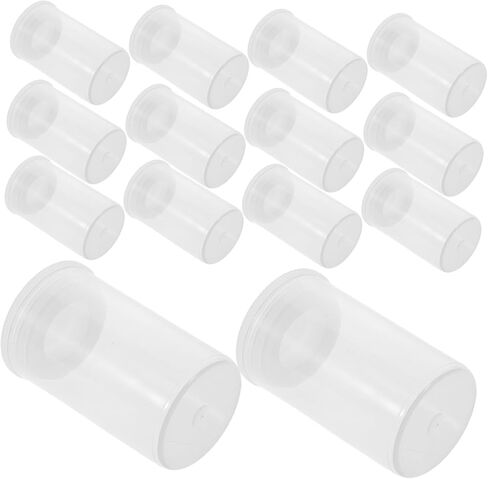 ARTIBETTER 200pcs Plastic Film Canister Holder with Lids Versatile Storage for Art Beads Fish Hooks and Small Accessories Empty Container for Organizing Coins and Camera Reels in Saudi Arabia