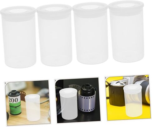 ARTIBETTER 200pcs Plastic Film Canister Holder with Lids Versatile Storage for Art Beads Fish Hooks and Small Accessories Empty Container for Organizing Coins and Camera Reels in Saudi Arabia