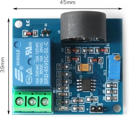 AC Current Sensor 5V Relay Module High Precision Current ZMCT103C 5A Detection Board Sensor Module in Saudi Arabia