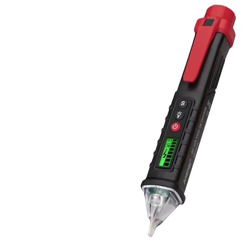 VC1010 الرقمية التيار المتناوب/تيار مستمر للكشف عن الجهد عدم الاتصال اختبار القلم متر 12-1000 فولت التيار الكهربائي اختبار قلم رصاص (أسود) in Saudi Arabia