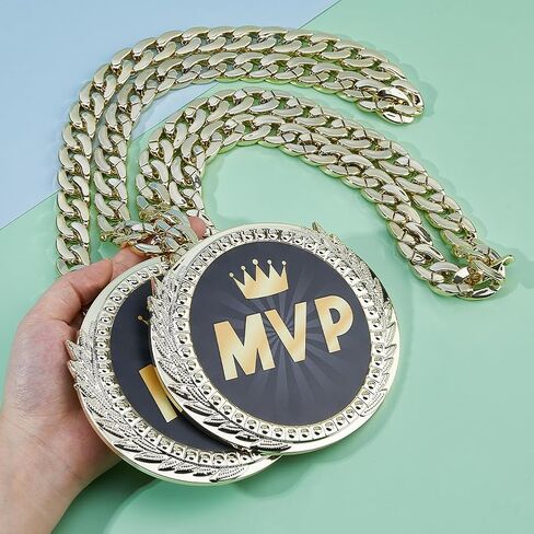 سلسلة ميدالية MVP الرياضية، مطلية بالبلاستيك، مستديرة مسطحة رقم 1، جائزة الميداليات الذهبية للقلادة الرياضية، جائزة مسابقات كرة السلة وكرة القدم والبيسبول لفريق اللاعبين البالغين in Saudi Arabia
