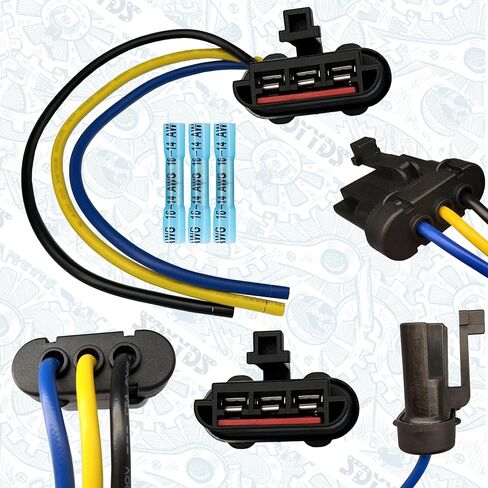 قابس موصل محرك مروحة التبريد/ضفيرة WPT-362-60 HP4540-متوافق مع 1994-2002 Ford Windstar/Contour/Mustang/Taurus/Thunderbird & 1994-1997 Mercury Cougar/Sable/Mystique Wire Harness LJQ in Kuwait