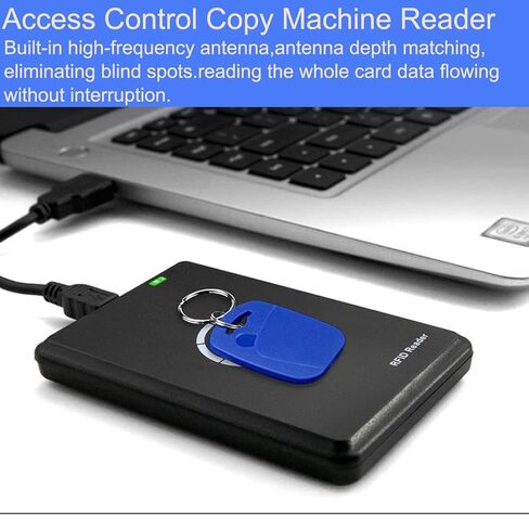 كاتب قارئ RFID NFC، كاتب قارئ ذكي محمول باليد 125 كيلو هرتز 13.56 كيلو هرتز، ناسخة، استخدام نطاق مزدوج ICID، موجه ضوء LED وواجهة USB كاملة السرعة تحتوي على 5 بطاقات T5577 in Kuwait