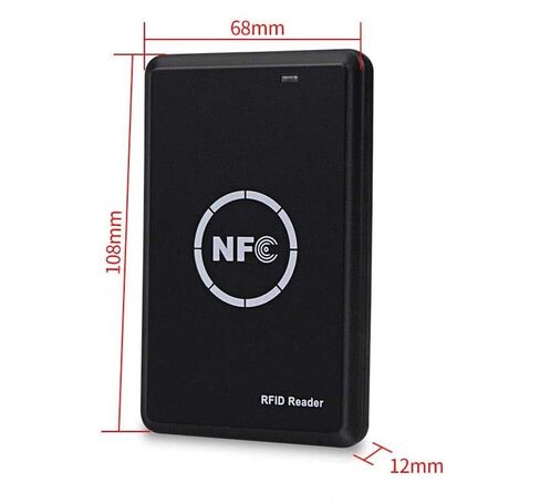 كاتب قارئ RFID NFC، كاتب قارئ ذكي محمول باليد 125 كيلو هرتز 13.56 كيلو هرتز، ناسخة، استخدام نطاق مزدوج ICID، موجه ضوء LED وواجهة USB كاملة السرعة تحتوي على 5 بطاقات T5577 in Kuwait
