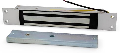 280 كجم 600 رطل من القابضة المغناطيسية قفل القص المخفي 12 فولت - قفل كهرومغناطيسي مع مؤشر LED للوصول الآمن إلى الباب in Kuwait