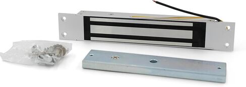 280 كجم 600 رطل من القابضة المغناطيسية قفل القص المخفي 12 فولت - قفل كهرومغناطيسي مع مؤشر LED للوصول الآمن إلى الباب in Kuwait