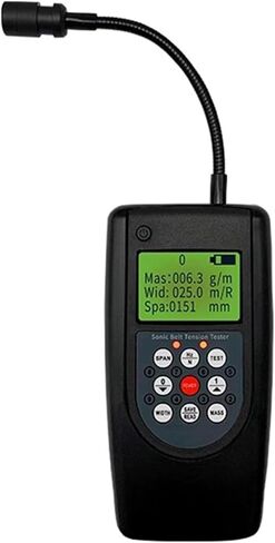 Belt Tension Test Testing Measuring Gauge, Sonic Belt Tension Meter, with LCD Backlit Display, Store 20 Belt Parameters, Frequency Range 10Hz-680Hz, for Belt Tension Testing in Kuwait