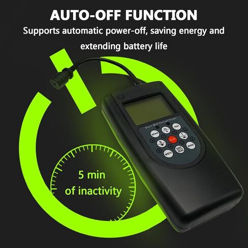 Belt Tension Test Testing Measuring Gauge, Sonic Belt Tension Meter, with LCD Backlit Display, Store 20 Belt Parameters, Frequency Range 10Hz-680Hz, for Belt Tension Testing in Kuwait