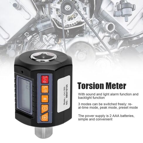 Digital Display Torsion Meter, Digital Torsion Wrench Adapter, Torsion Monitoring Instrument, Suitable for Ensuring Measurement Accuracy in Saudi Arabia