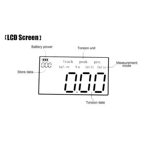 Digital Display Torsion Meter, Digital Torsion Wrench Adapter, Torsion Monitoring Instrument, Suitable for Ensuring Measurement Accuracy in Saudi Arabia