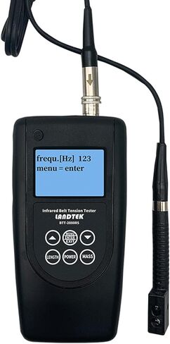 Digital Tensiometer, Belt Tension Test Testing Measuring Gauge, with LCD Backlit Display, Range 10~500HZ, Automatic Shutdown Function, Metric/Inch Conversion, for Belt Tension Testing in Kuwait