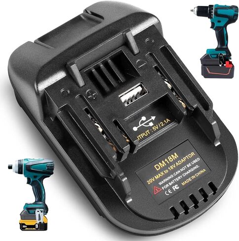 محول بطارية أدوات لاسلكية للحرفي 20 فولت، من أجل DeWalt 20 فولت لبطارية ليثيوم ميلووكي M18 تحويل إلى أداة طاقة جديدة 20 فولت للحرفي (محول فقط) in Kuwait