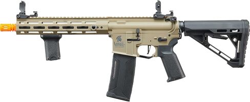 لانسر التكتيكي Gen 3 Hellion MLOCK 10 بوصة بوليمر خفيف الوزن متين M4 Airsoft MLOK AEG مع غطاء متوسط ​​عالي السرعة مع مشغل قابل للبرمجة (ETU & MOSFET) in Kuwait
