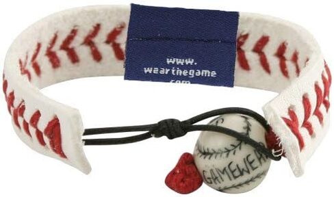 Milwaukee Brewers White Leather Baseball Seam Bracelet in Saudi Arabia