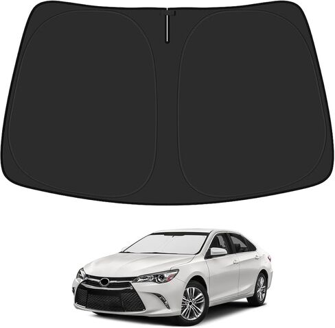 Windshield Sun Shade for Toyota Corolla Cross 2022-2025 Accessories Foldable Sunshade with Storage Pouch PET Material Keeps The Car Cool Inside(Not for Corolla) in Kuwait