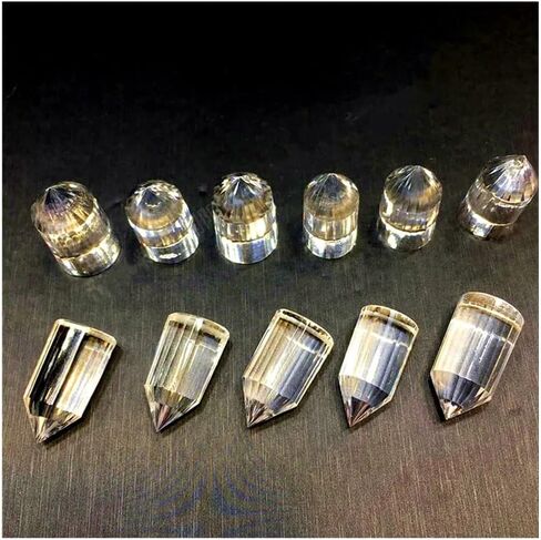 1 قطعة 50-60 مللي متر عصا كوارتز شفافة نقطة 24 جانب ، كريستال in Kuwait