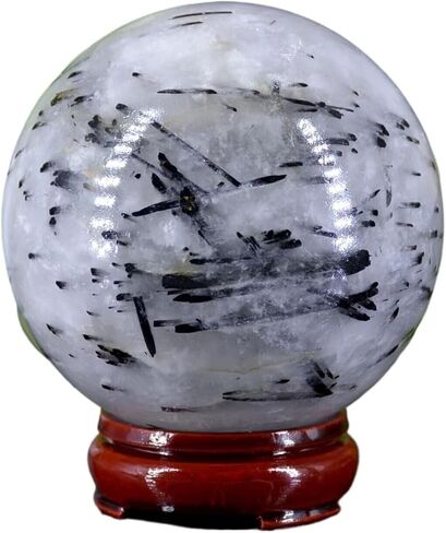 1 قطعة 900-1000 جرام كرة التورمالين السوداء كرة كريستال كوارتز in Kuwait